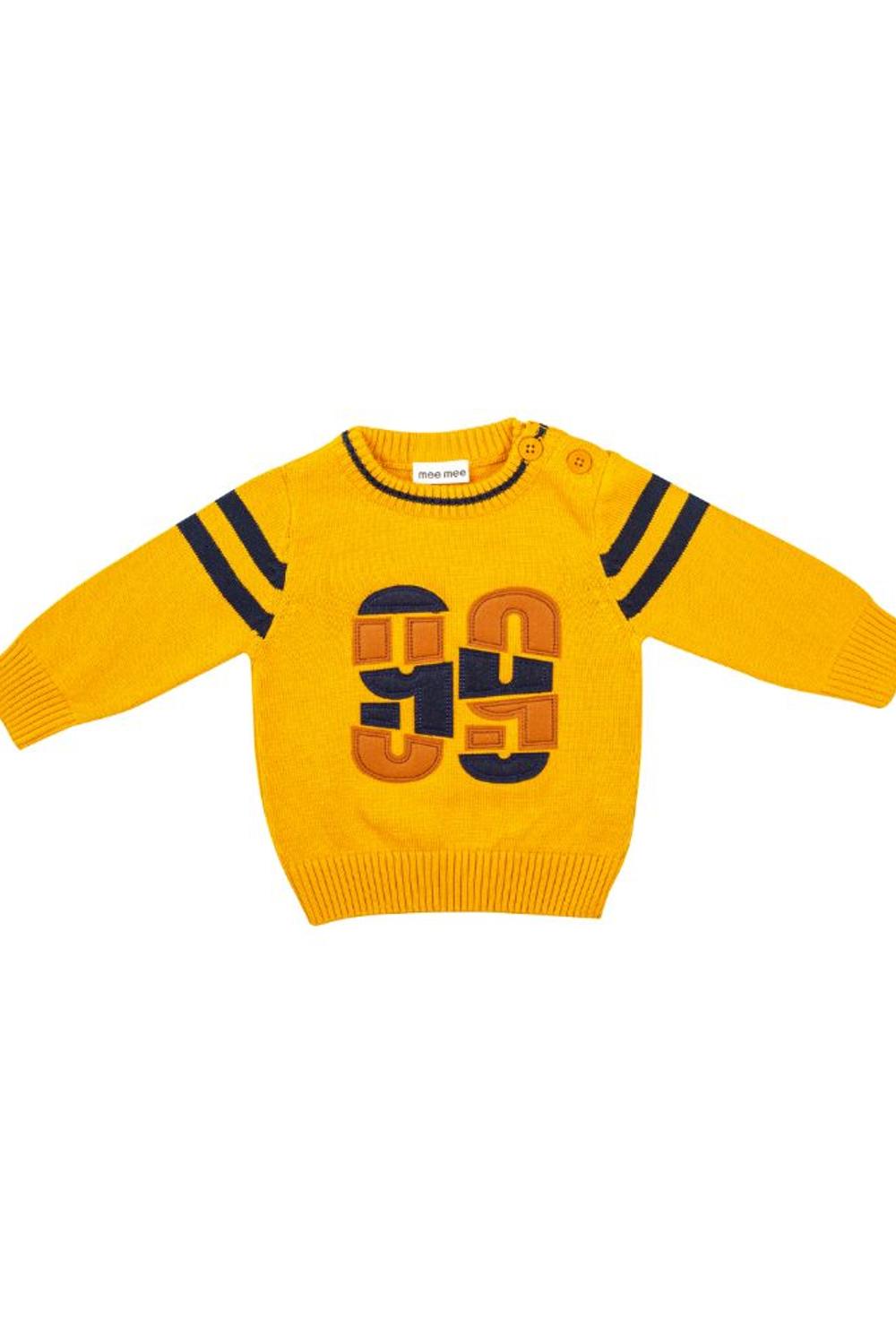 Mee Mee Full Sleeve Boys Sweater Mustard